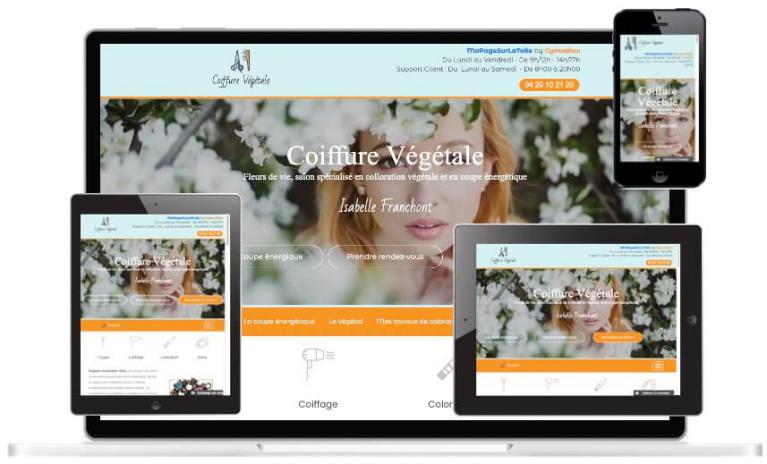 Template WebAcappella COIFFURE VEGETALE