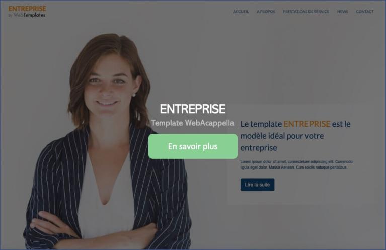 Template WebAcappella ENTREPRISE