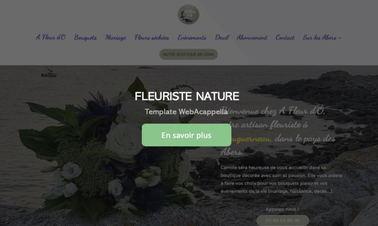 Template WebAcappella FLEURISTE NATURE