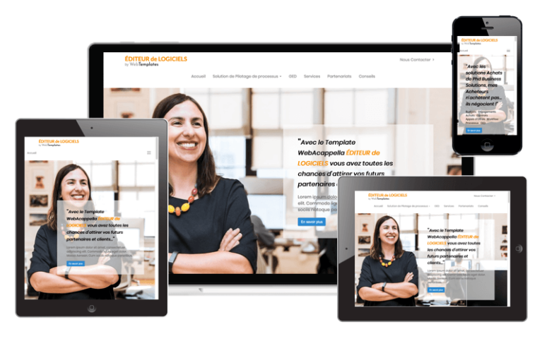 Template WebAcappella EDITEUR DE LOGICIEL