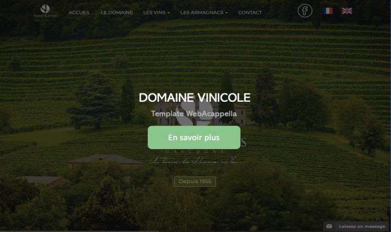 Template WebAcappella DOMAINE VINICOLE