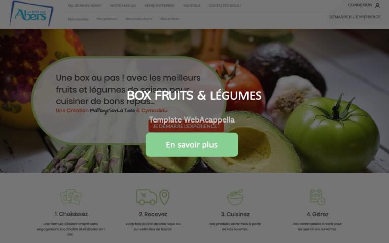 Template WebAcappella VENTE DE BOX FRUITS ET LEGUMES