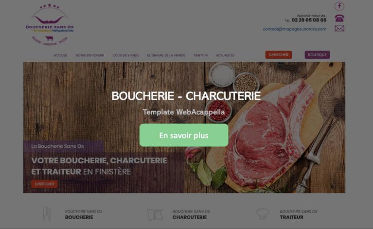 Template WebAcappella BOUCHERIE CHARCUTERIE