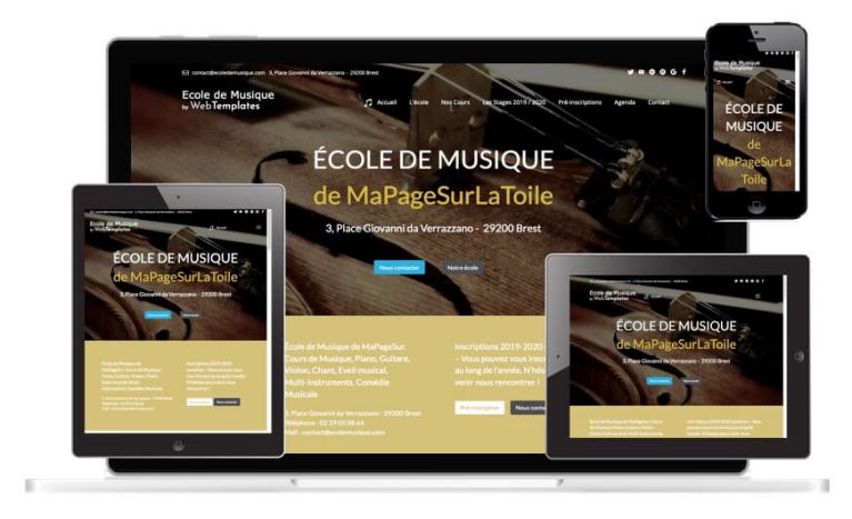 Template WebAcappella ECOLE DE MUSIQUE