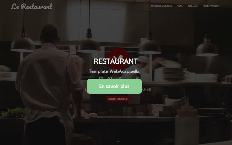 Template WebAcappella RESTAURANT